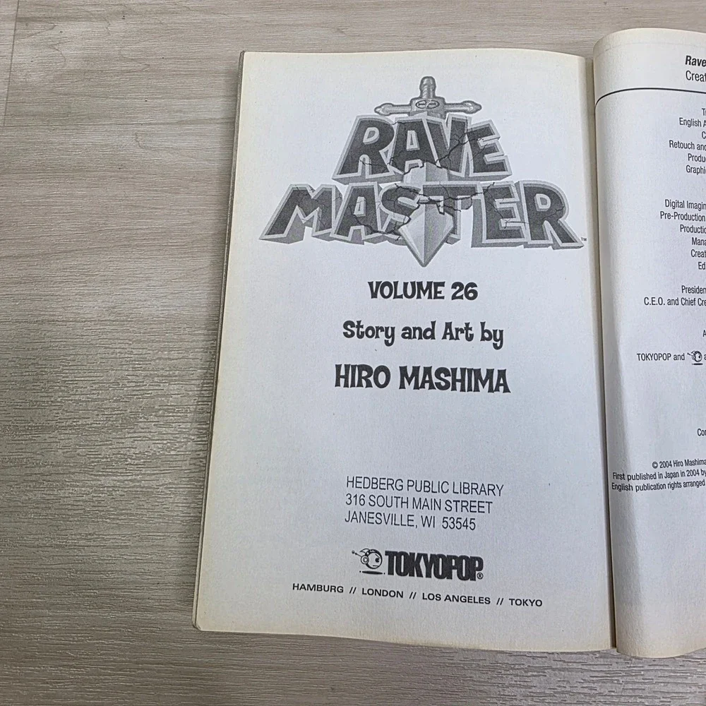 Rave Master Vol 26 Manga Hiro Mashima Tokyopop English First Edition 2008